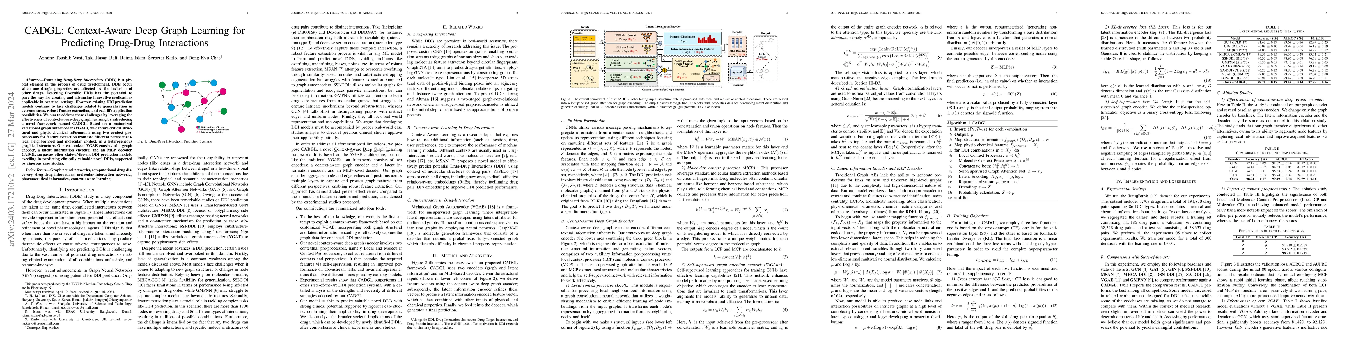 Thumbnail for CADGL: Context-Aware Deep Graph Learning for Predicting Drug-Drug
  Interactions