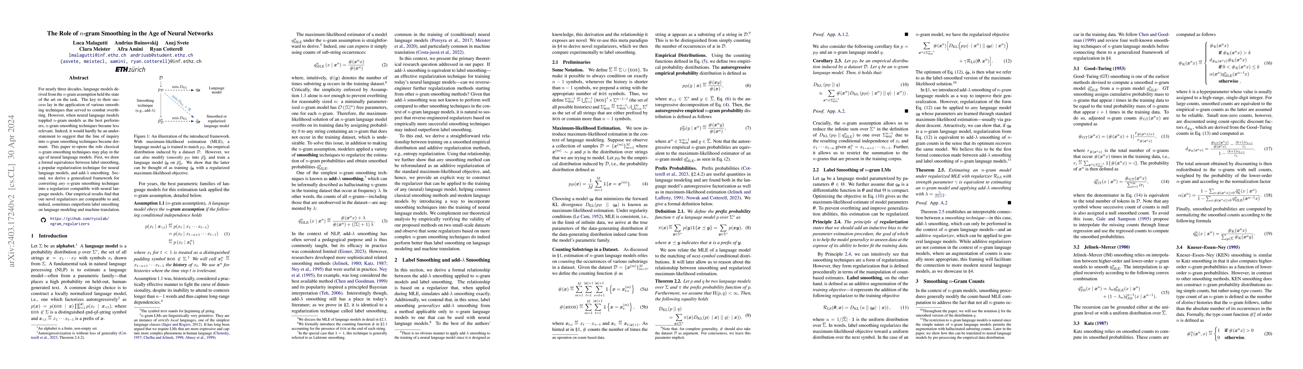 Thumbnail for The Role of $n$-gram Smoothing in the Age of Neural Networks