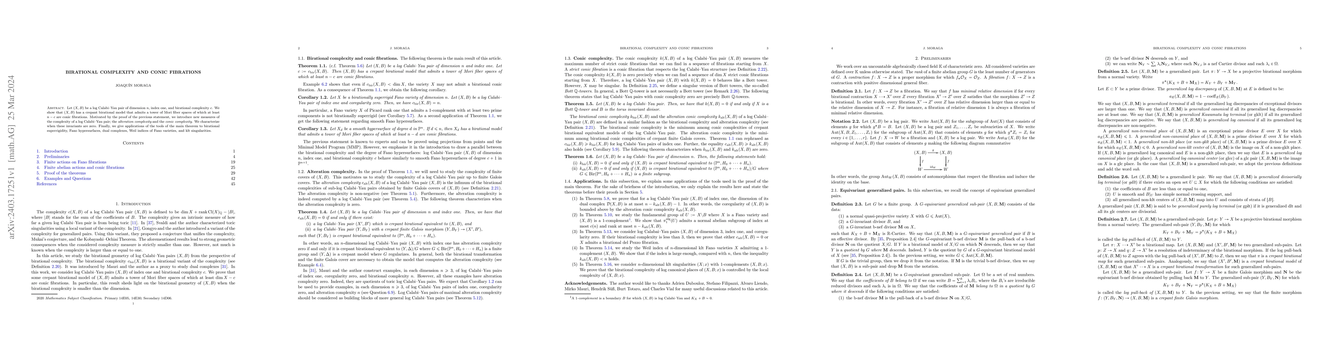 Thumbnail for Birational complexity and conic fibrations