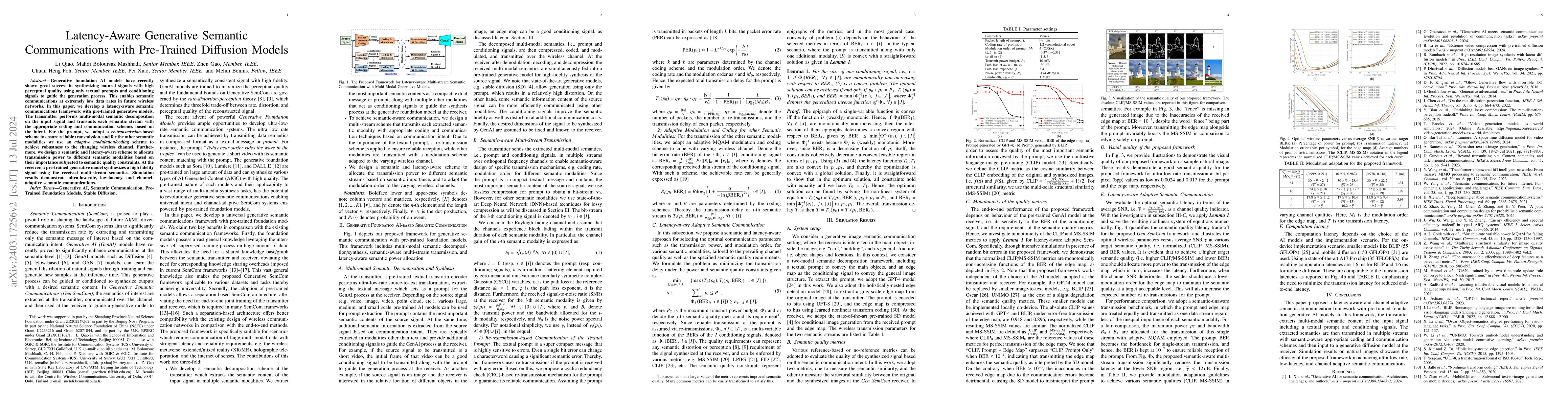 Thumbnail for Latency-Aware Generative Semantic Communications with Pre-Trained
  Diffusion Models