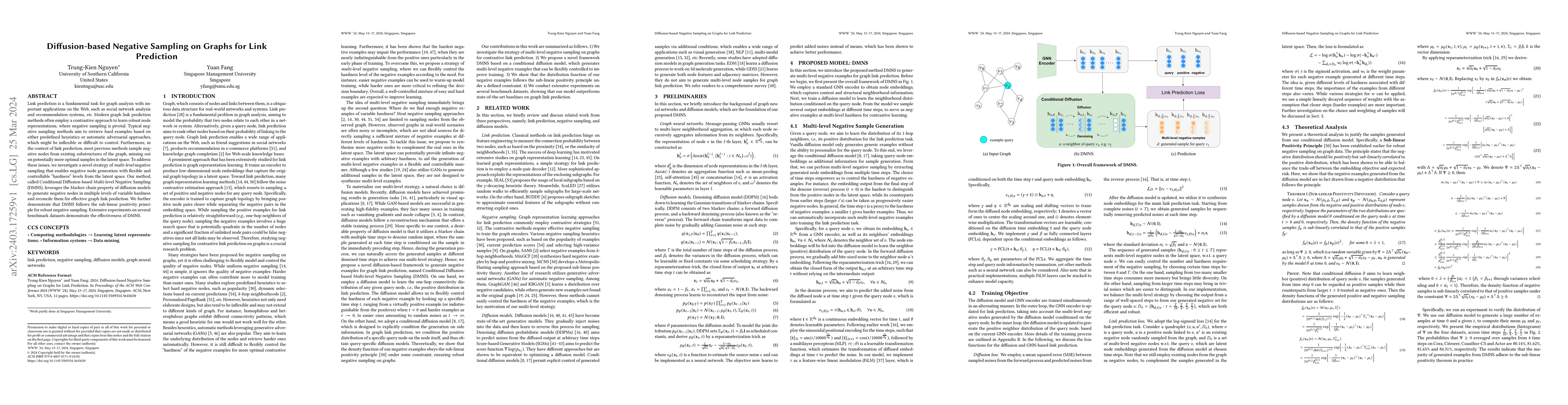 Thumbnail for Diffusion-based Negative Sampling on Graphs for Link Prediction