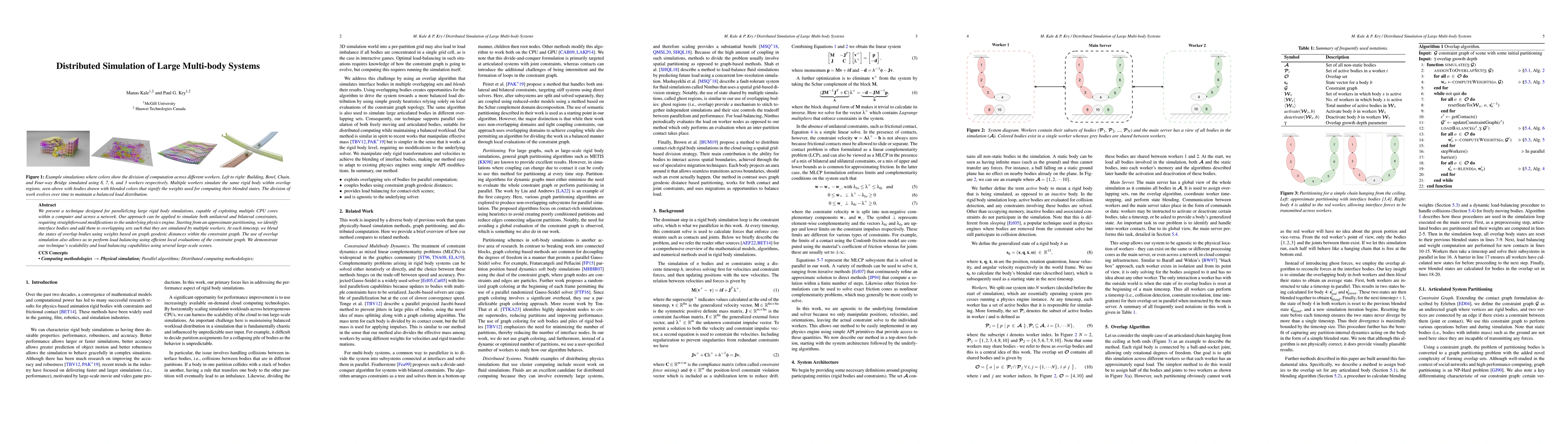 Thumbnail for Distributed Simulation of Large Multi-body Systems