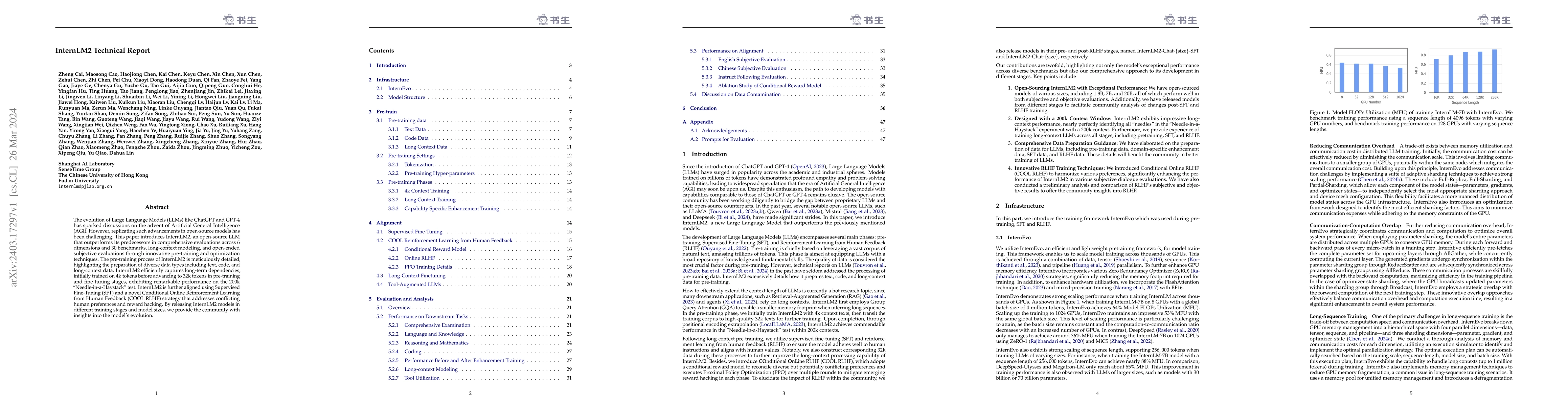 Thumbnail for InternLM2 Technical Report