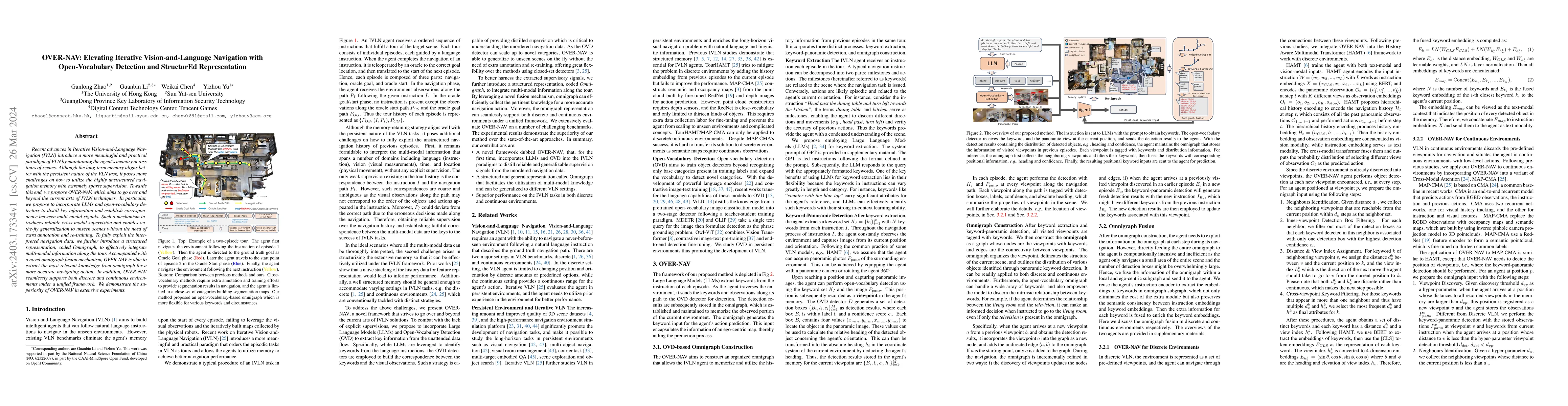 Thumbnail for OVER-NAV: Elevating Iterative Vision-and-Language Navigation with
  Open-Vocabulary Detection and StructurEd Representation