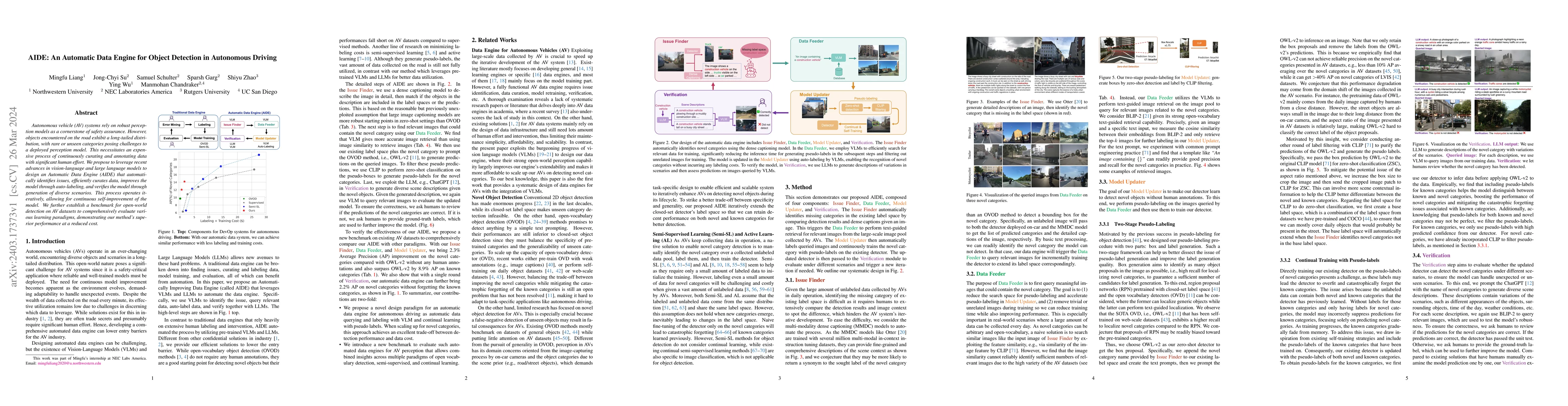 Thumbnail for AIDE: An Automatic Data Engine for Object Detection in Autonomous
  Driving