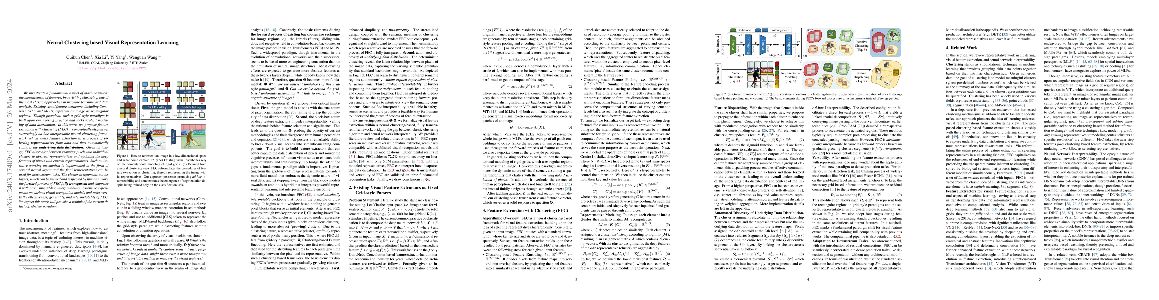 Thumbnail for Neural Clustering based Visual Representation Learning
