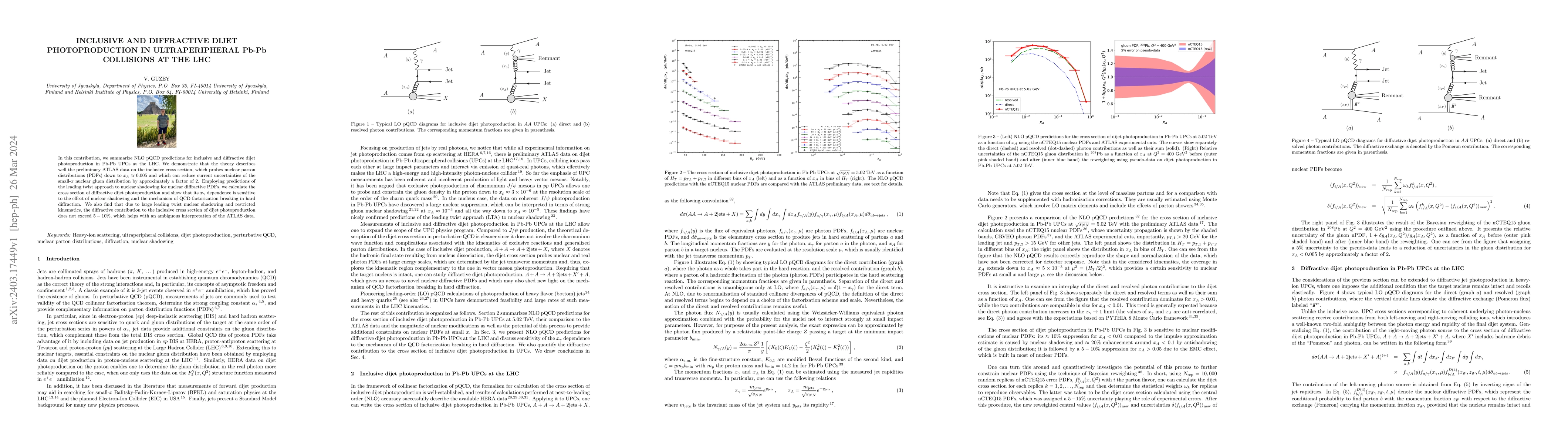 Thumbnail for Inclusive and diffractive dijet photoproduction in ultraperipheral Pb-Pb
  collisions at the LHC