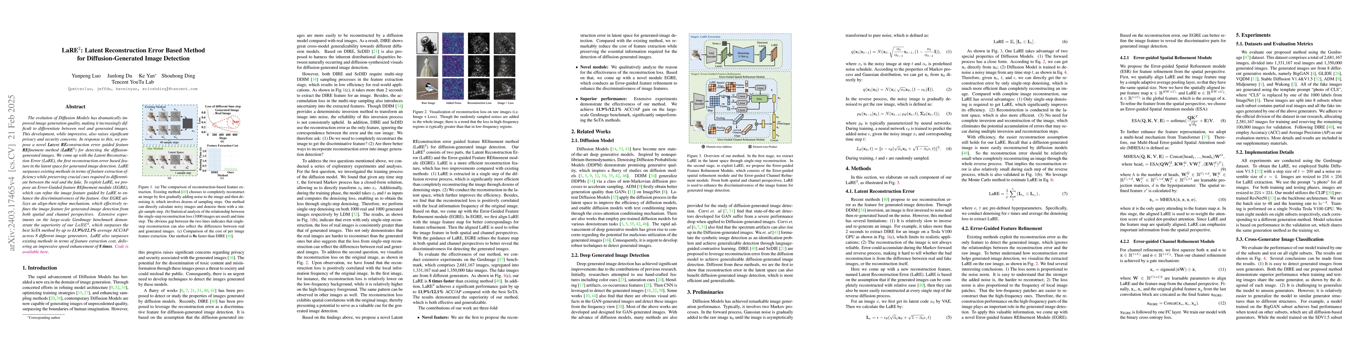 Thumbnail for LaRE^2: Latent Reconstruction Error Based Method for Diffusion-Generated
  Image Detection