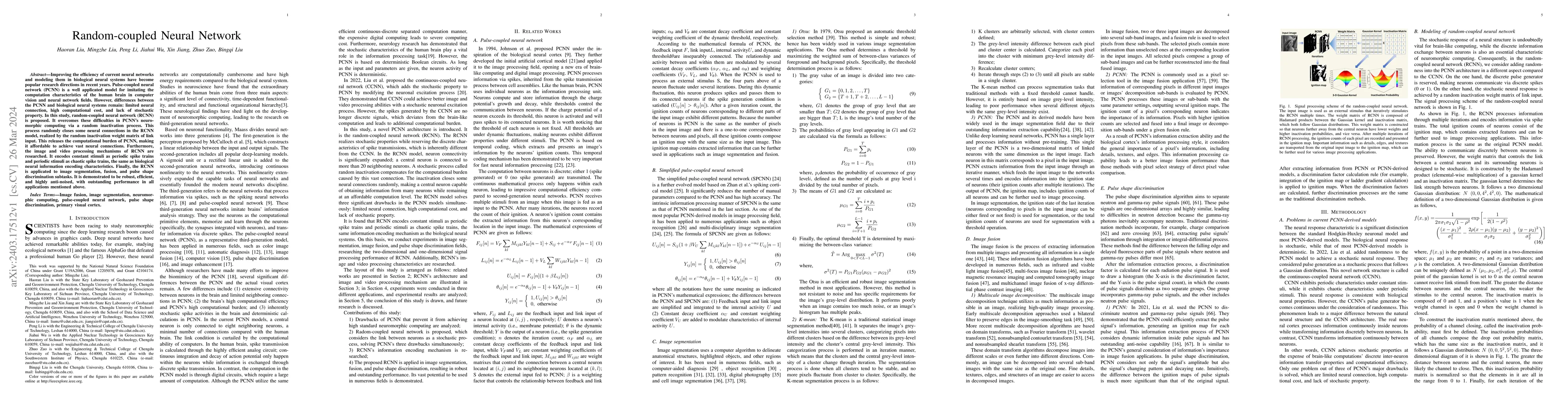 Thumbnail for Random-coupled Neural Network