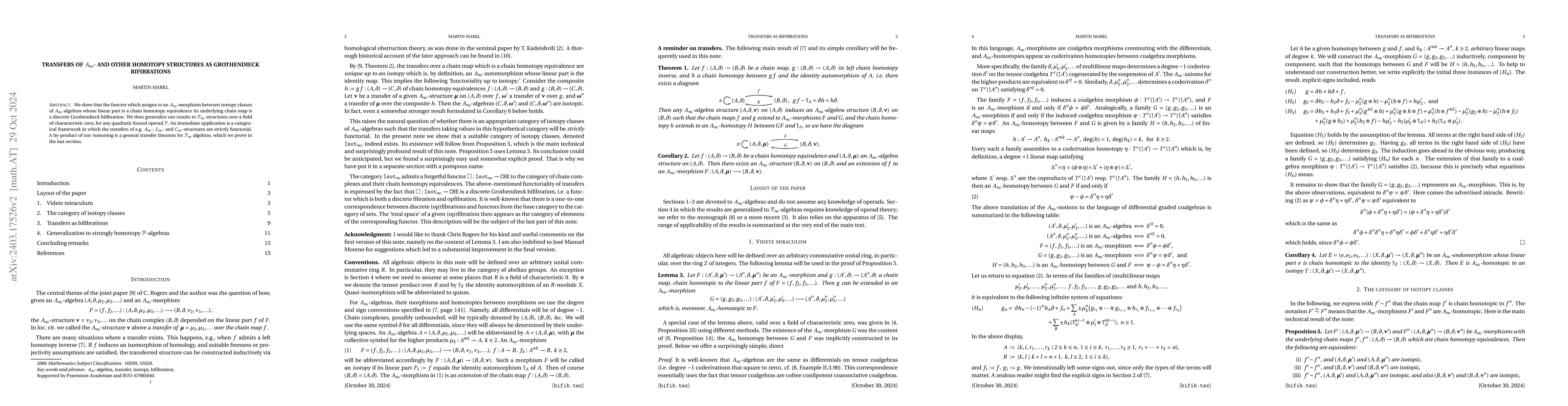 Thumbnail for Transfers of $A_\infty$-structures as Grothendieck bifibrations