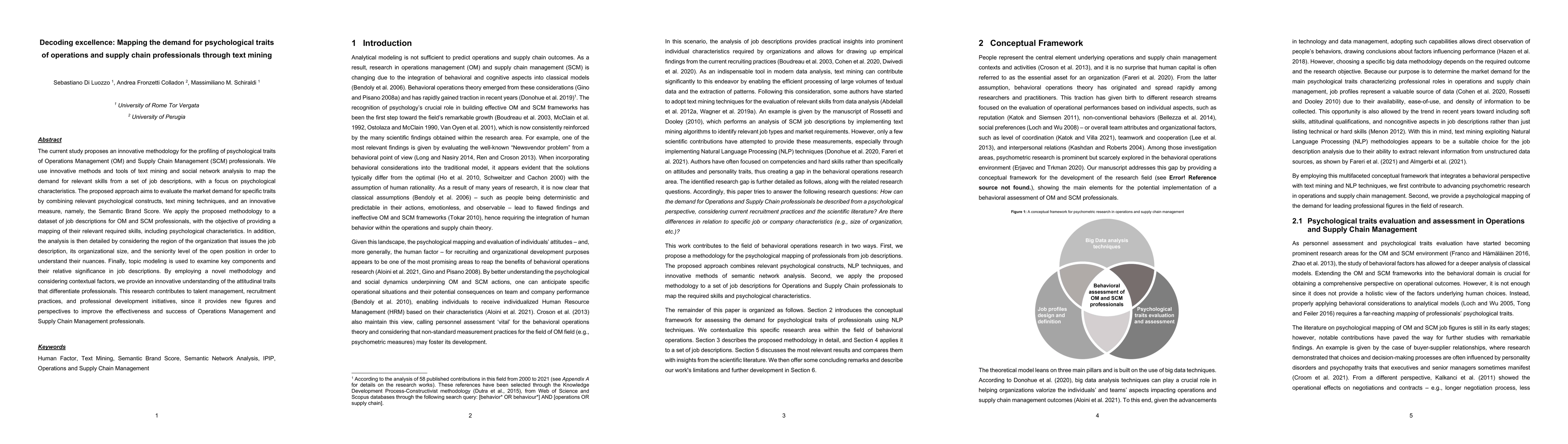 Thumbnail for Decoding excellence: Mapping the demand for psychological traits of
  operations and supply chain professionals through text mining