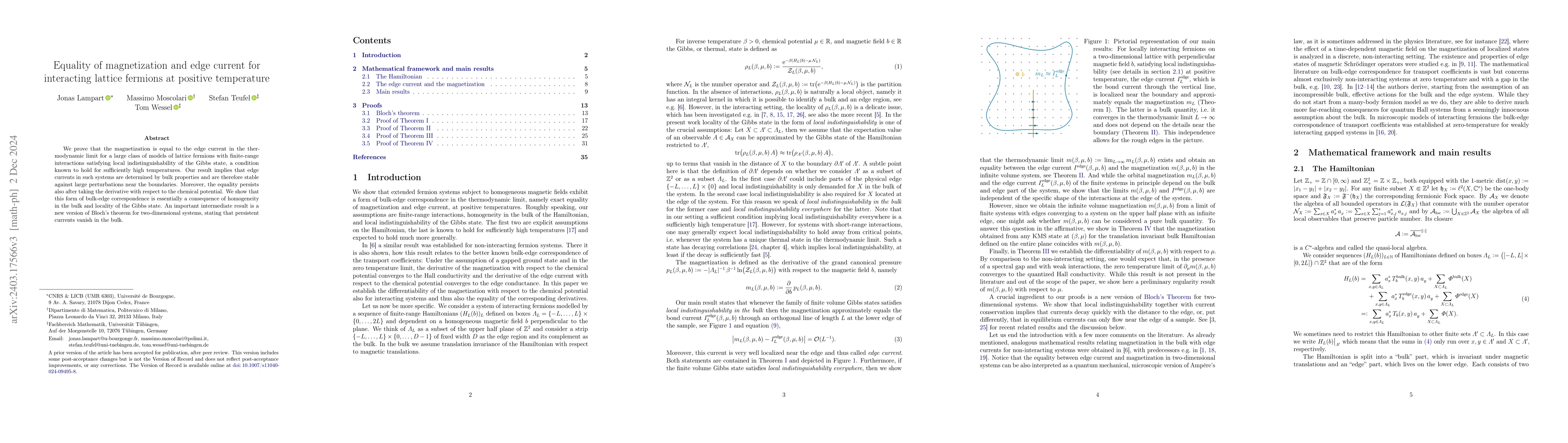 Thumbnail for Equality of magnetization and edge current for interacting lattice
  fermions at positive temperature