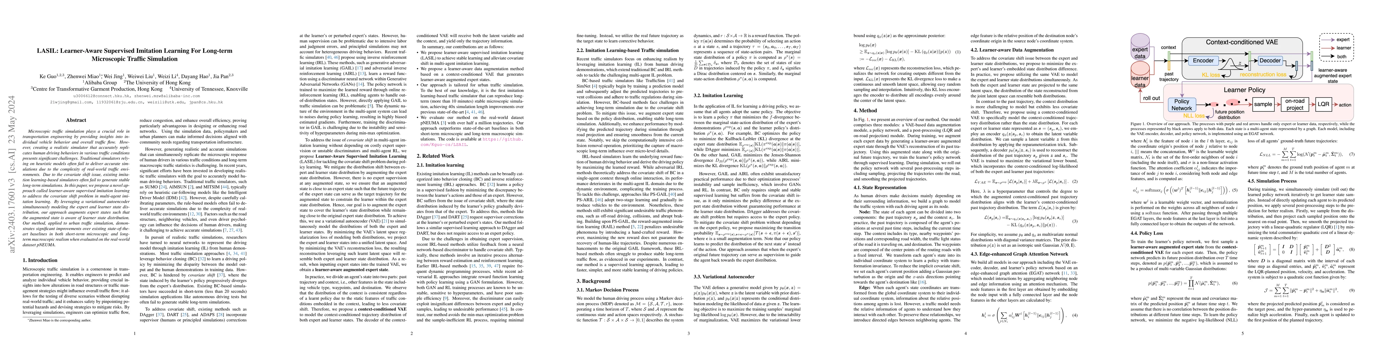 Thumbnail for LASIL: Learner-Aware Supervised Imitation Learning For Long-term
  Microscopic Traffic Simulation