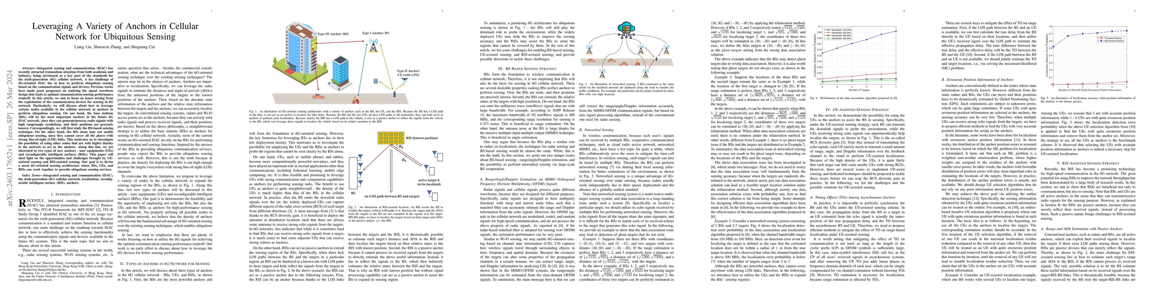 Thumbnail for Leveraging A Variety of Anchors in Cellular Network for Ubiquitous
  Sensing