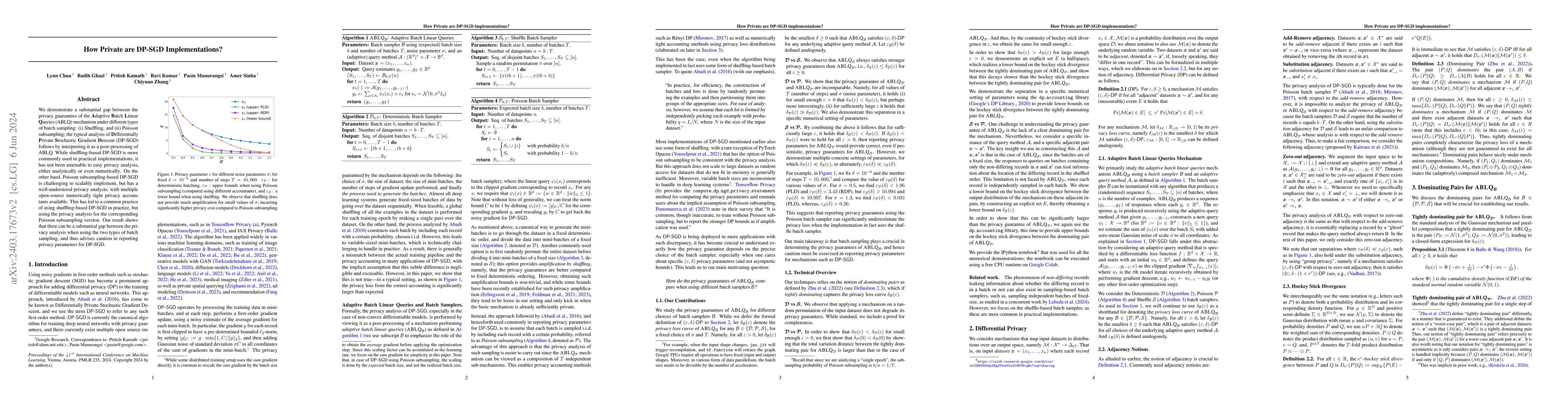 Thumbnail for How Private are DP-SGD Implementations?