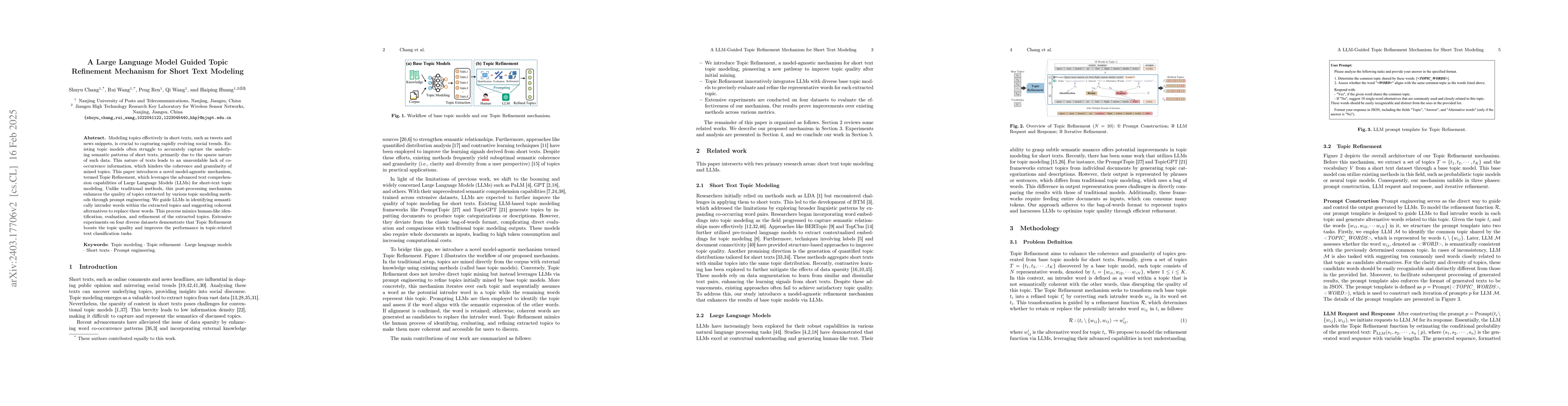 Thumbnail for Enhanced Short Text Modeling: Leveraging Large Language Models for Topic
  Refinement