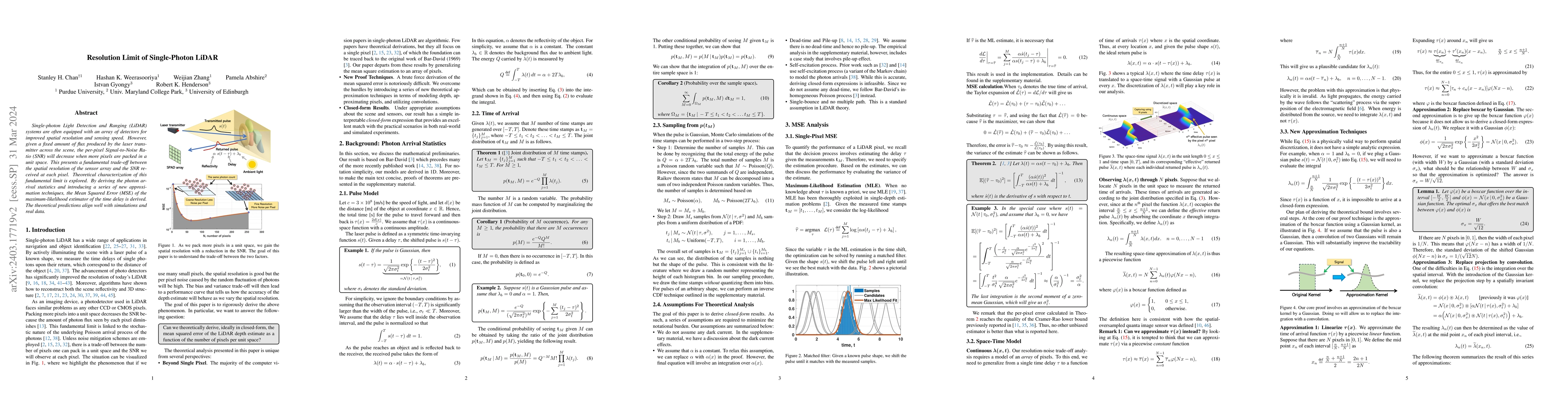 Thumbnail for Resolution Limit of Single-Photon LiDAR