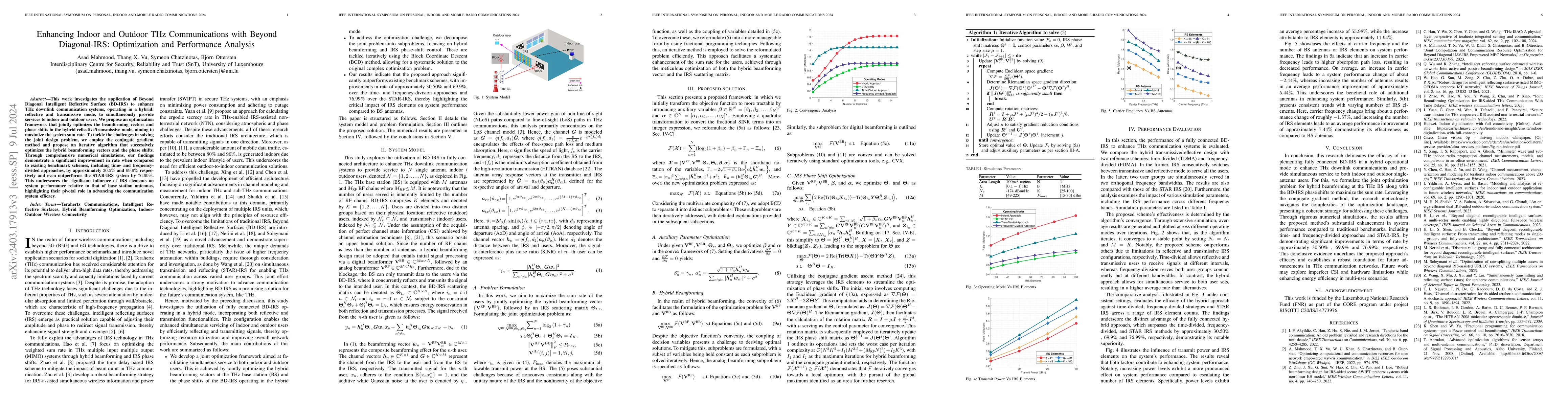 Thumbnail for Enhancing Indoor and Outdoor THz Communications with Beyond
  Diagonal-IRS: Optimization and Performance Analysis