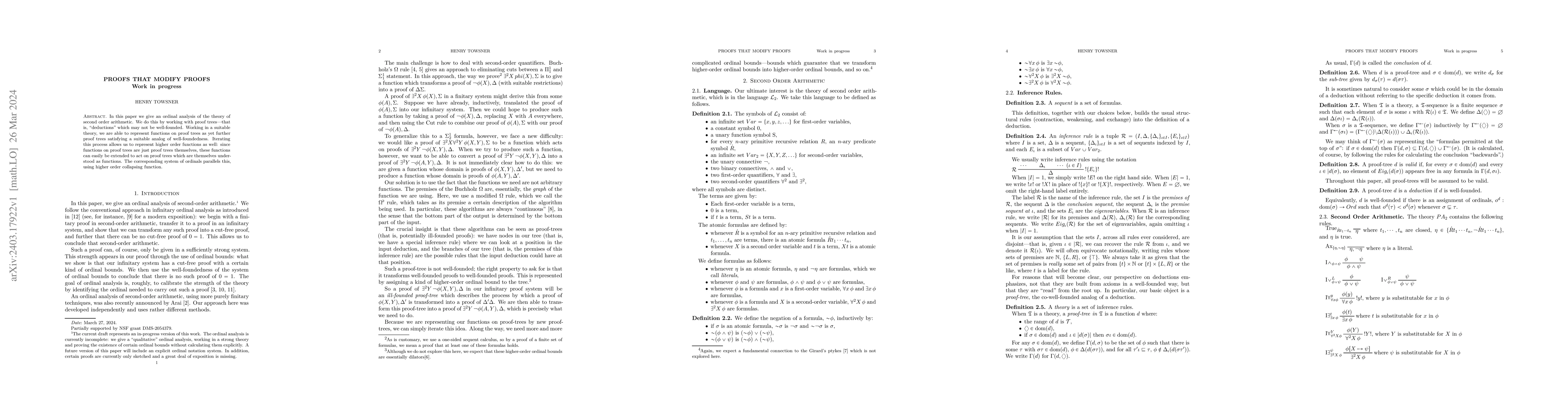Thumbnail for Proofs that Modify Proofs