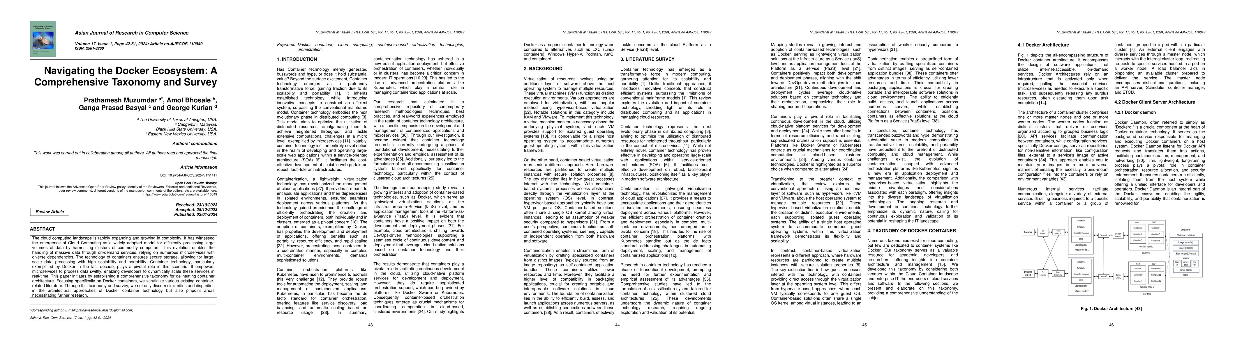 Thumbnail for Navigating the Docker Ecosystem: A Comprehensive Taxonomy and Survey