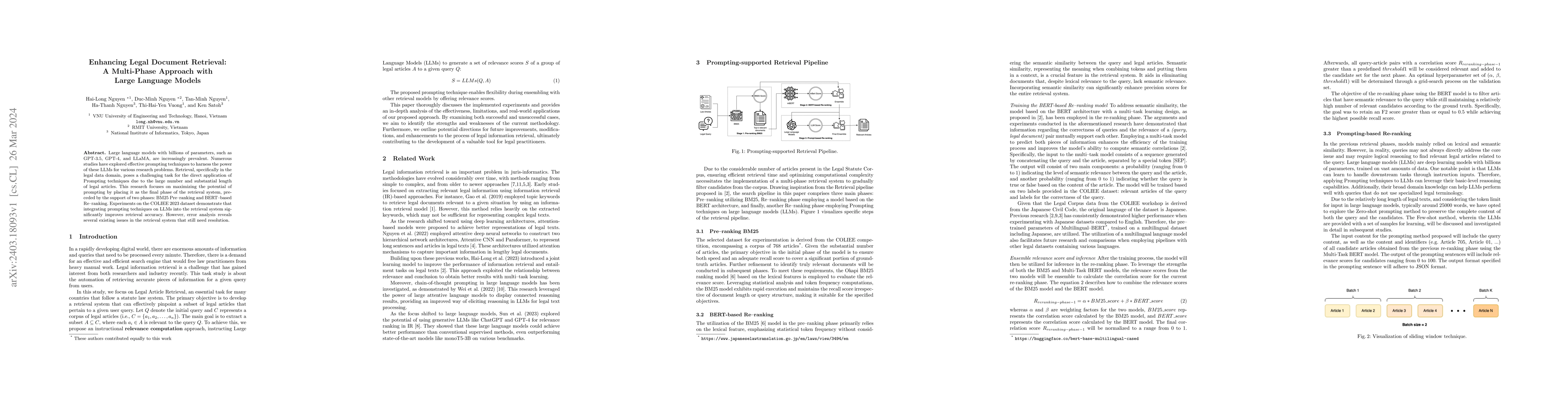 Thumbnail for Enhancing Legal Document Retrieval: A Multi-Phase Approach with Large
  Language Models