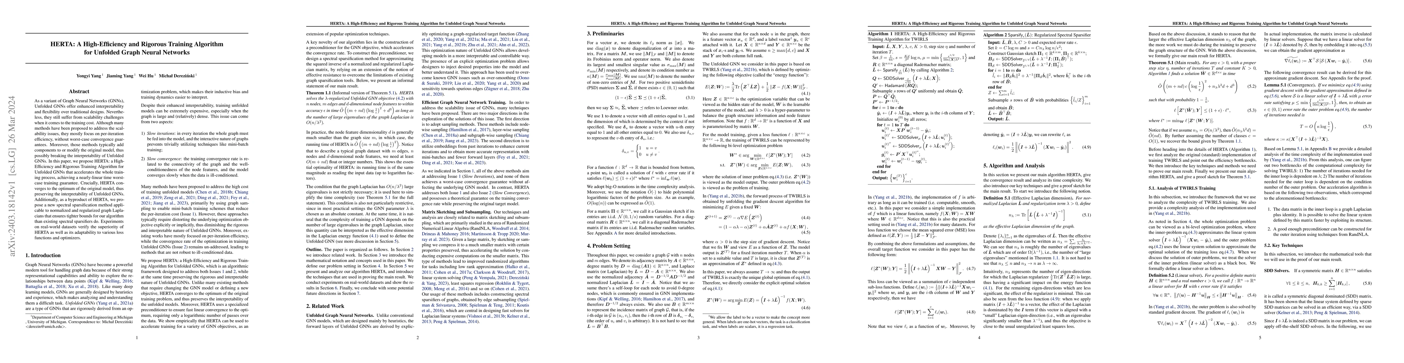 Thumbnail for HERTA: A High-Efficiency and Rigorous Training Algorithm for Unfolded
  Graph Neural Networks