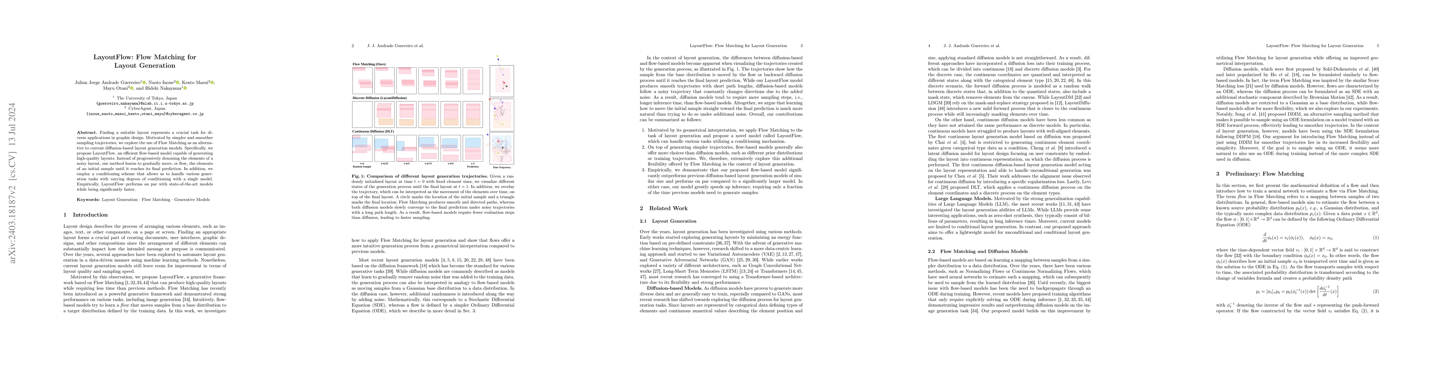 Thumbnail for LayoutFlow: Flow Matching for Layout Generation