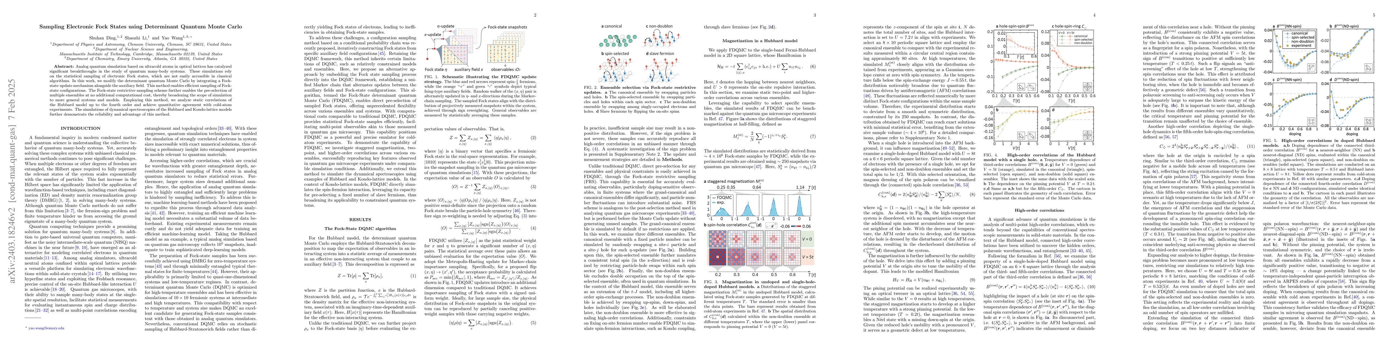 Thumbnail for Sampling Electronic Fock States using Determinantal Quantum Monte Carlo