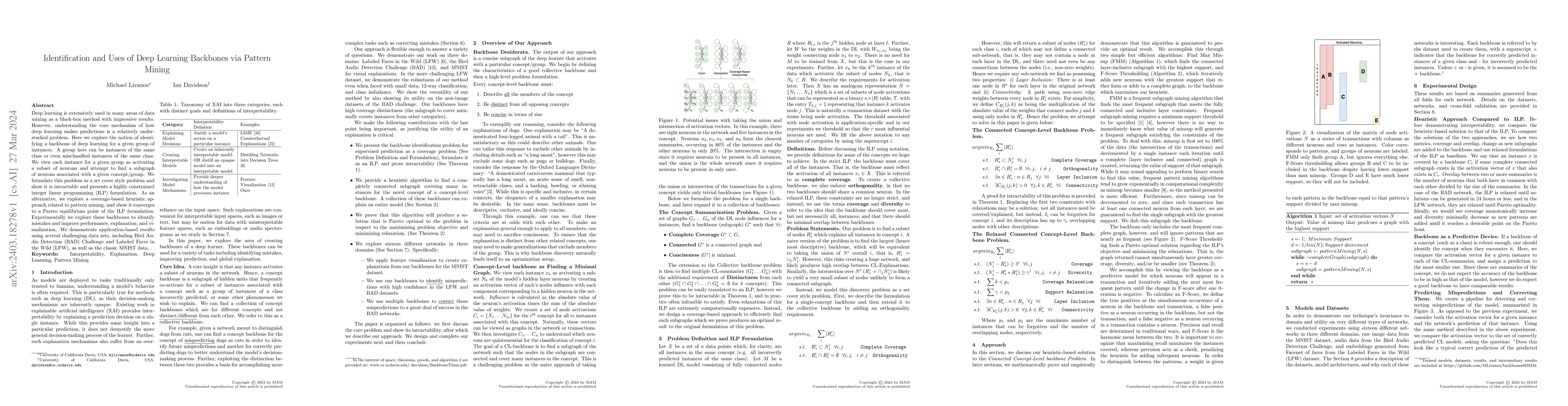 Thumbnail for Identification and Uses of Deep Learning Backbones via Pattern Mining