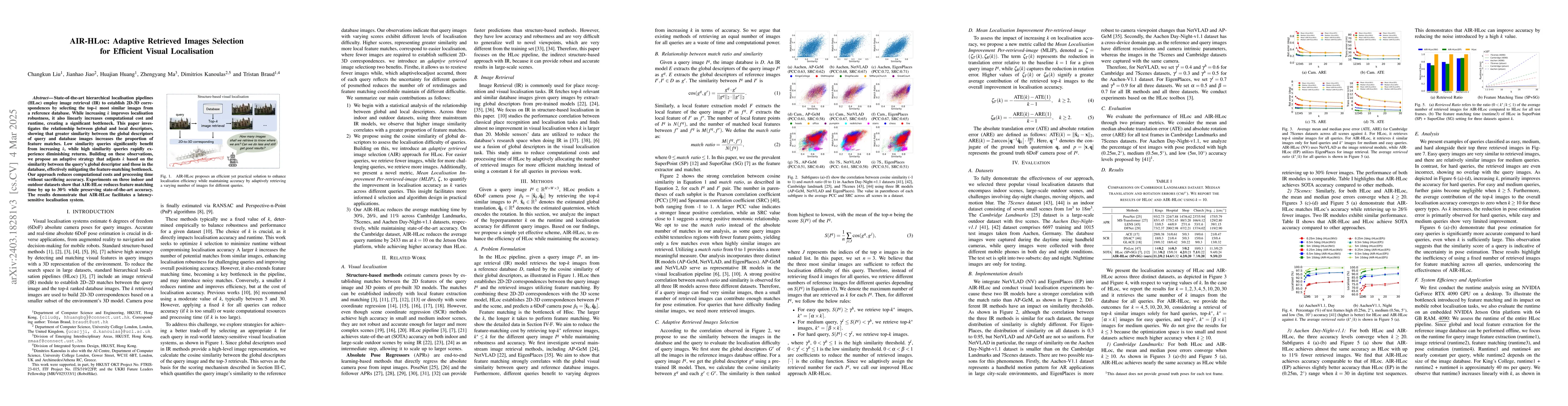 Thumbnail for AIR-HLoc: Adaptive Image Retrieval for Efficient Visual Localisation