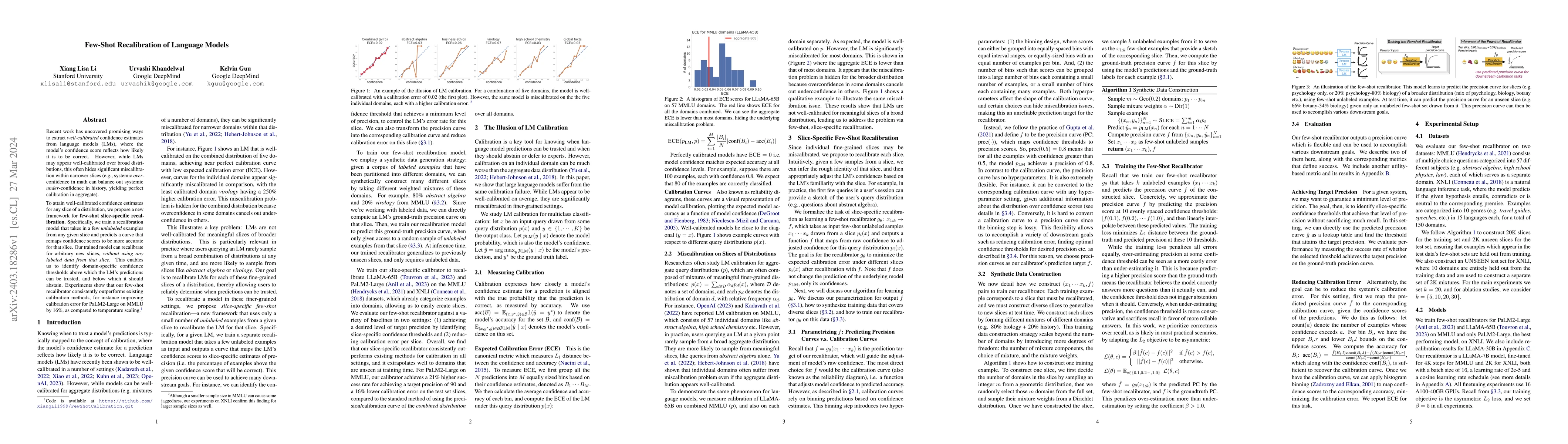 Thumbnail for Few-Shot Recalibration of Language Models