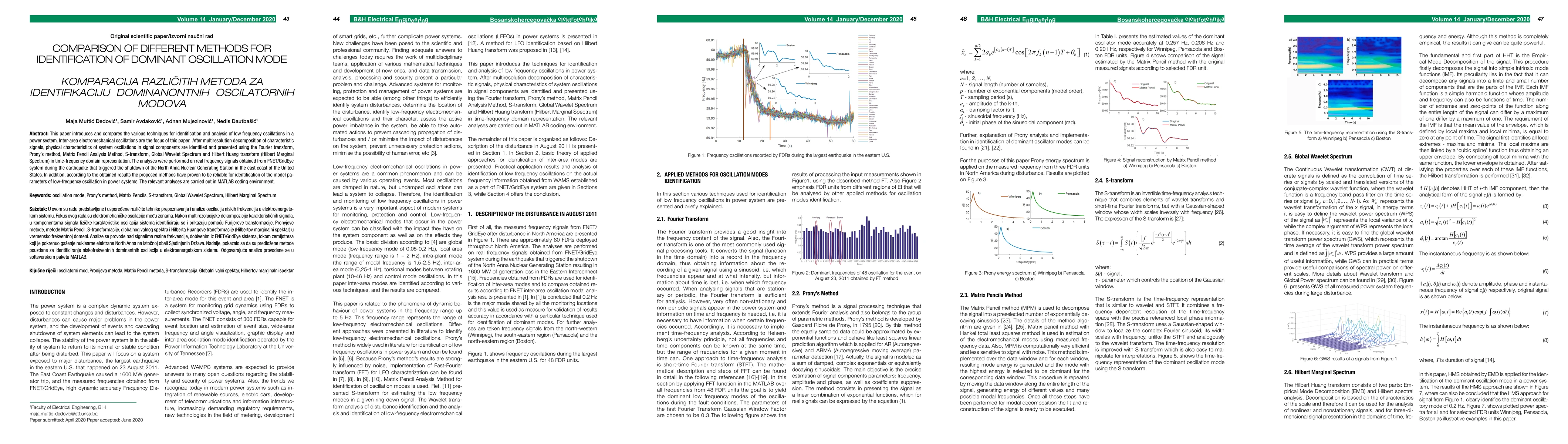 Thumbnail for Comparison of different methods for identification of dominant
  oscillation mode
