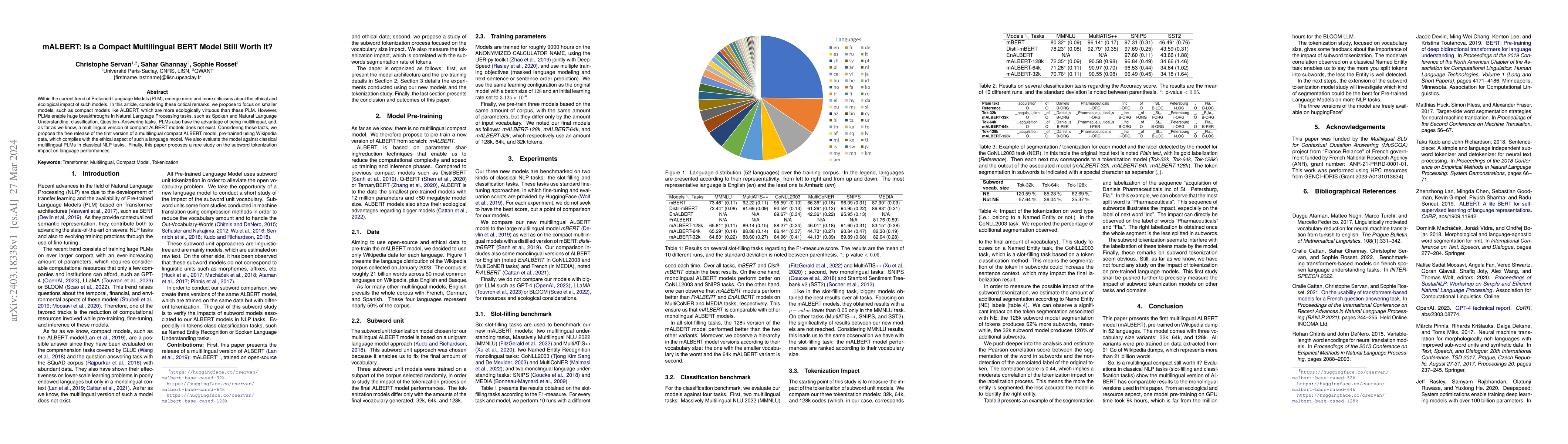 Thumbnail for mALBERT: Is a Compact Multilingual BERT Model Still Worth It?