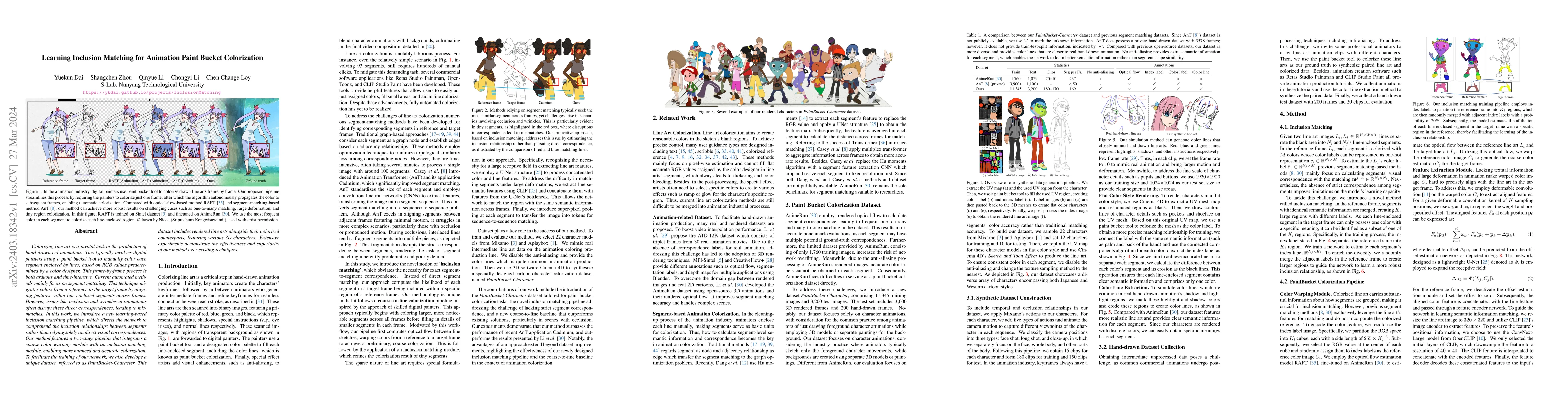 Thumbnail for Learning Inclusion Matching for Animation Paint Bucket Colorization