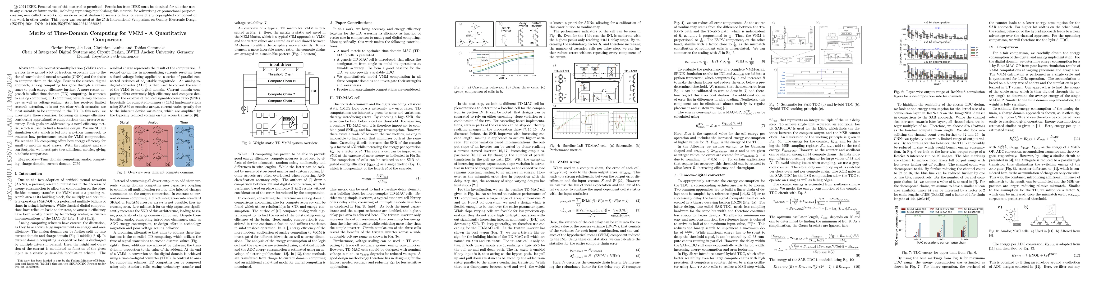 Thumbnail for Merits of Time-Domain Computing for VMM -- A Quantitative Comparison