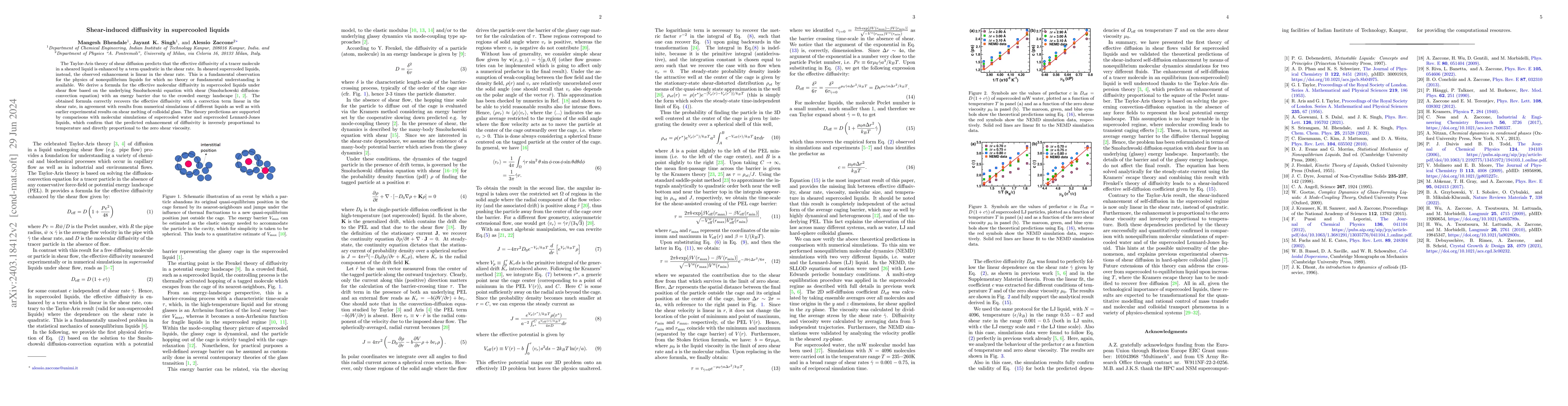 Thumbnail for Shear-induced diffusivity in supercooled liquids