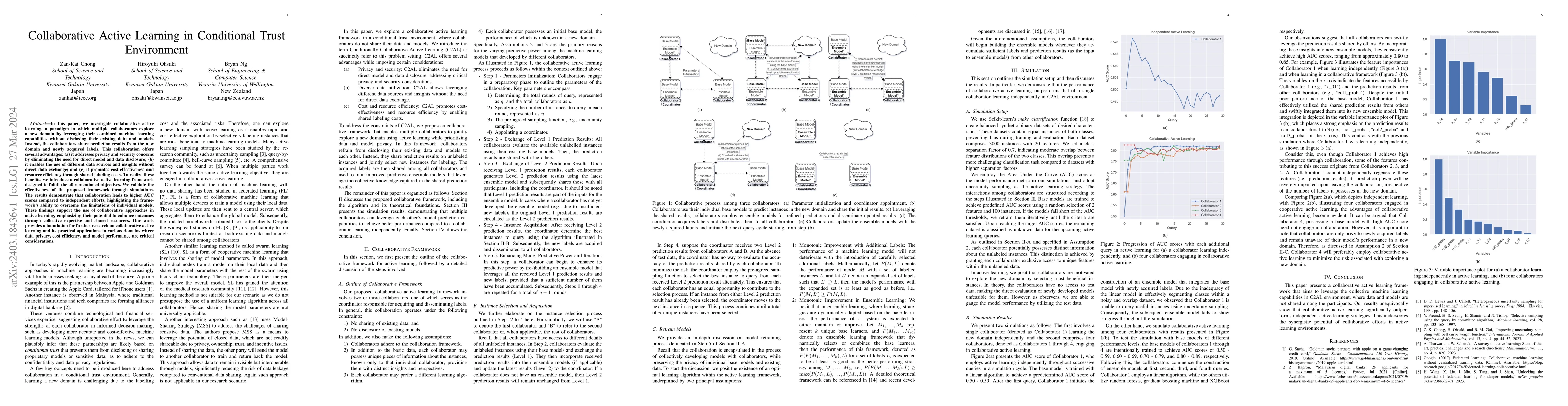 Thumbnail for Collaborative Active Learning in Conditional Trust Environment