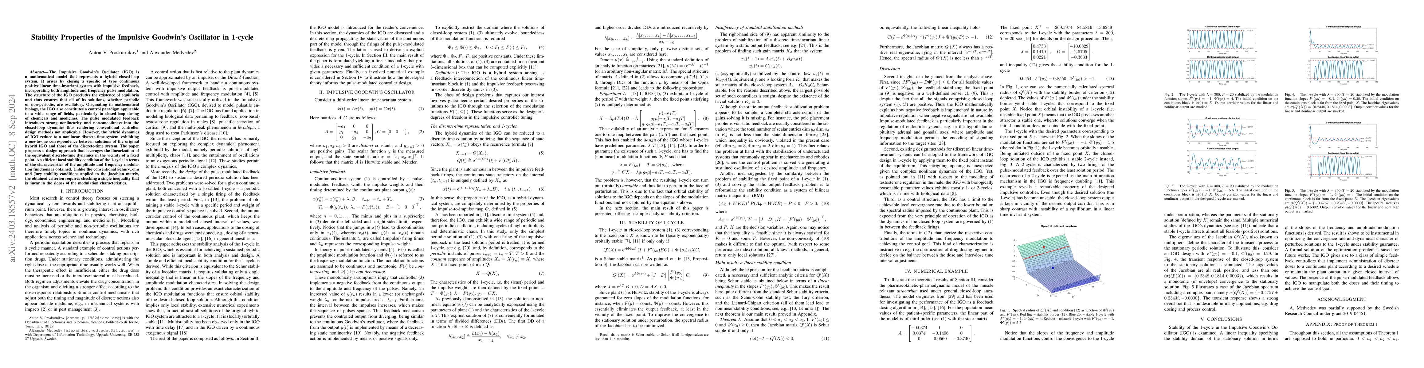 Thumbnail for Stability Properties of the Impulsive Goodwin's Oscillator in 1-cycle