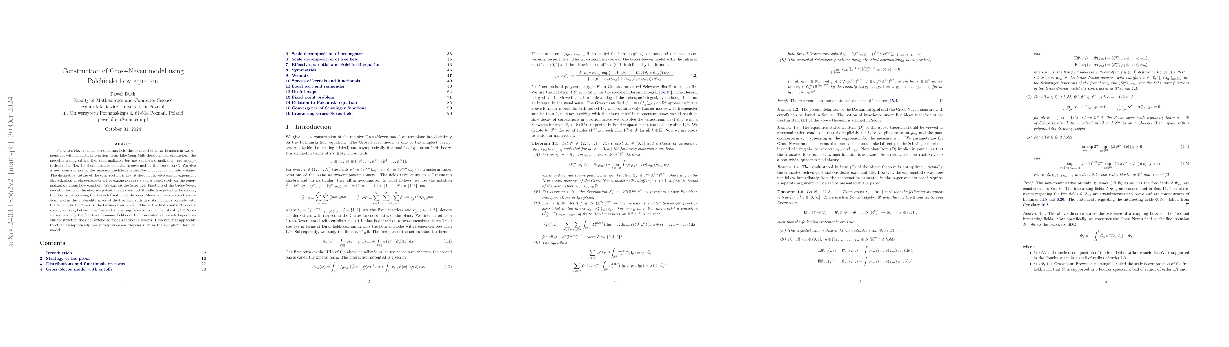 Thumbnail for Construction of Gross-Neveu model using Polchinski flow equation
