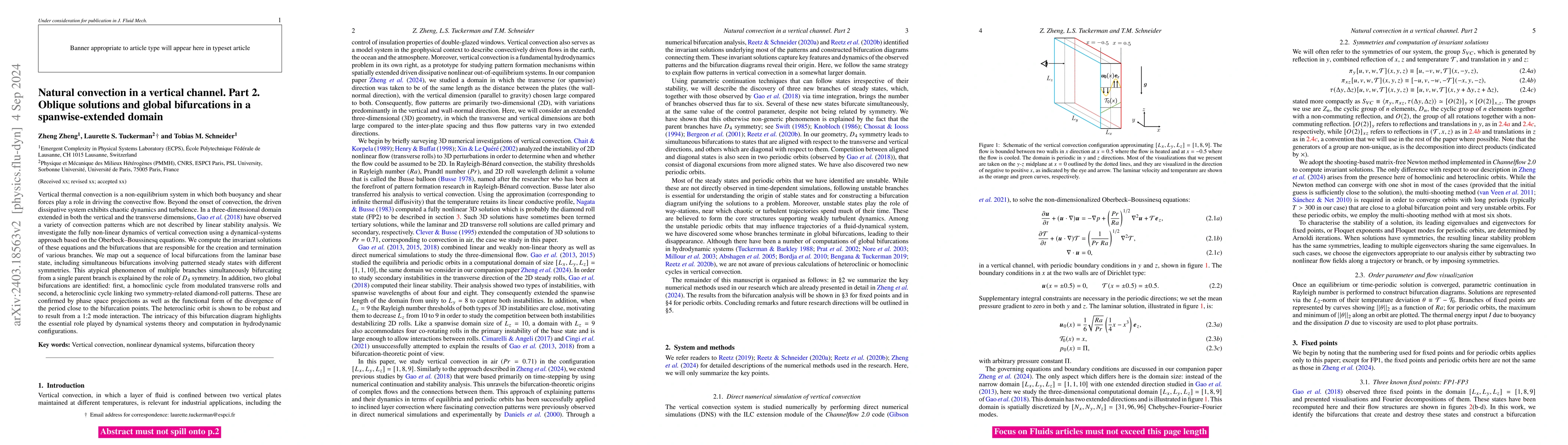 Thumbnail for Natural convection in a vertical channel. Part 2. Oblique solutions and
  global bifurcations in a spanwise-extended domain