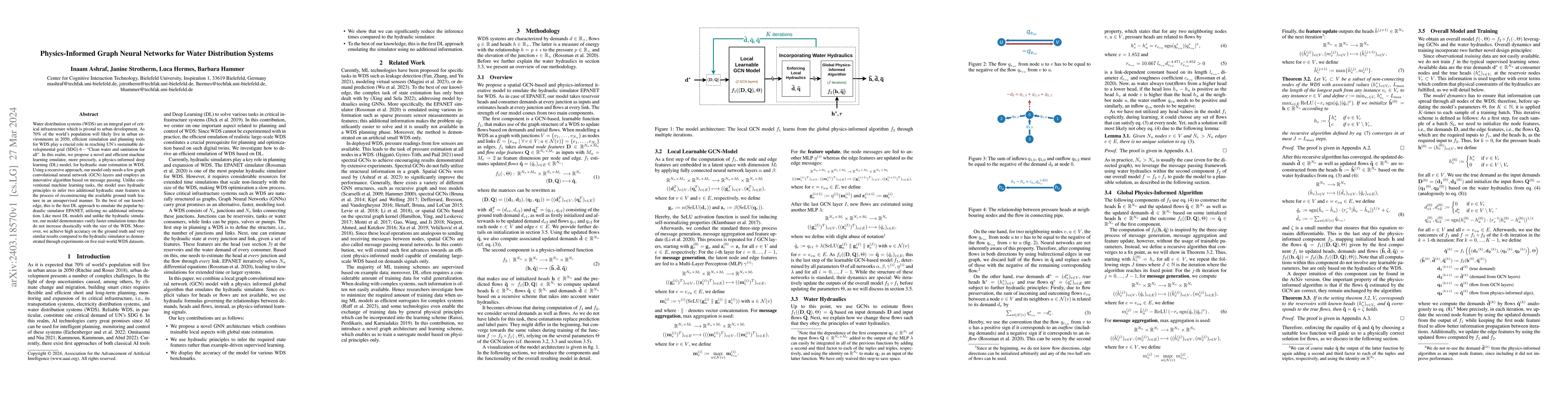 Thumbnail for Physics-Informed Graph Neural Networks for Water Distribution Systems