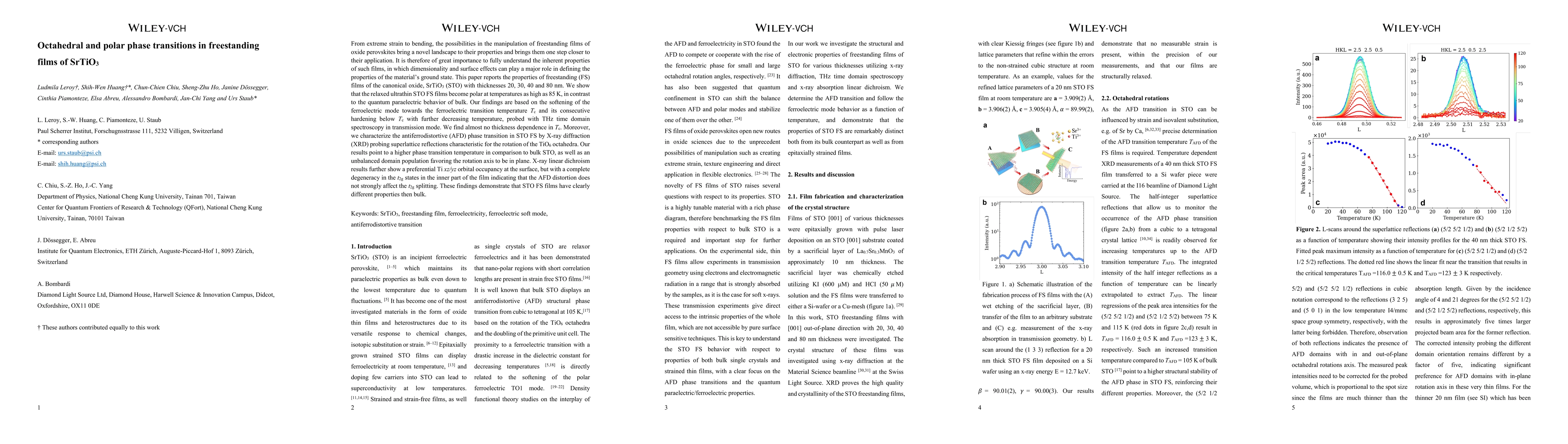 Thumbnail for Octahedral and polar phase transitions in freestanding films of SrTiO3
