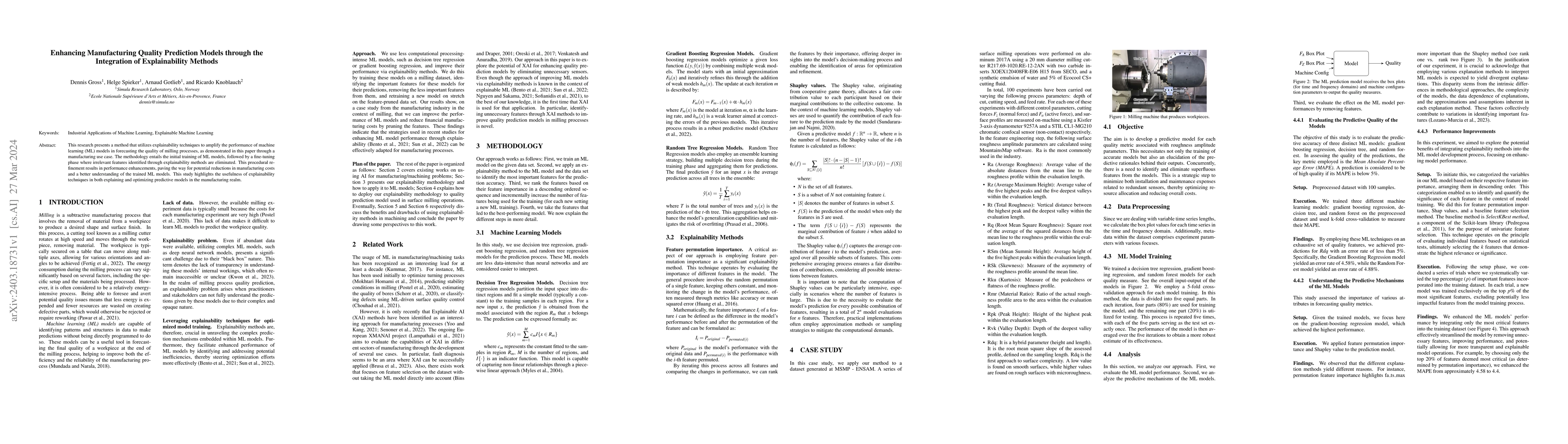 Thumbnail for Enhancing Manufacturing Quality Prediction Models through the
  Integration of Explainability Methods