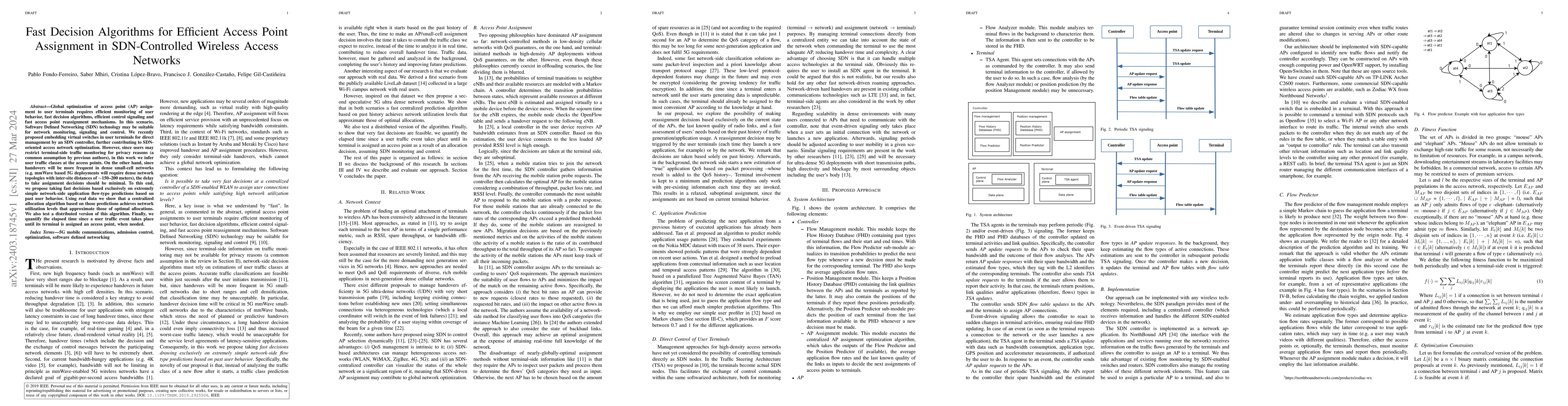Thumbnail for Fast Decision Algorithms for Efficient Access Point Assignment in
  SDN-Controlled Wireless Access Networks