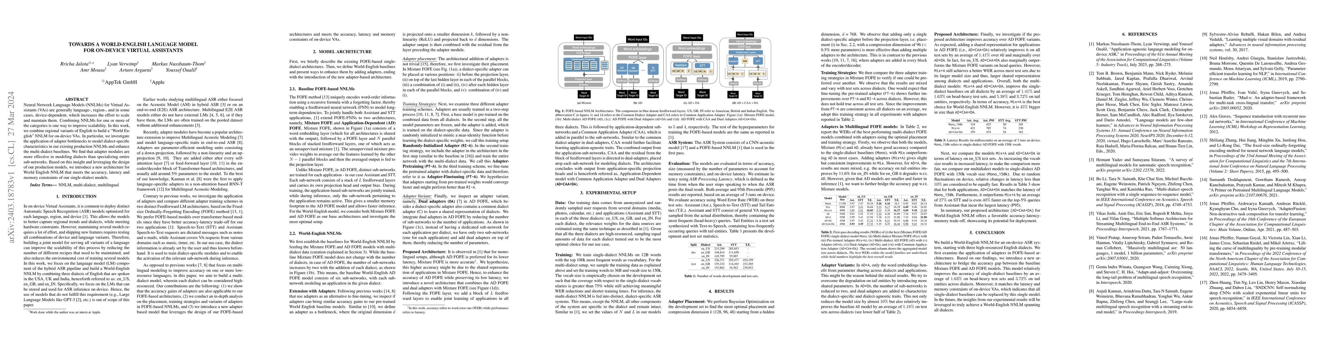 Thumbnail for Towards a World-English Language Model for On-Device Virtual Assistants