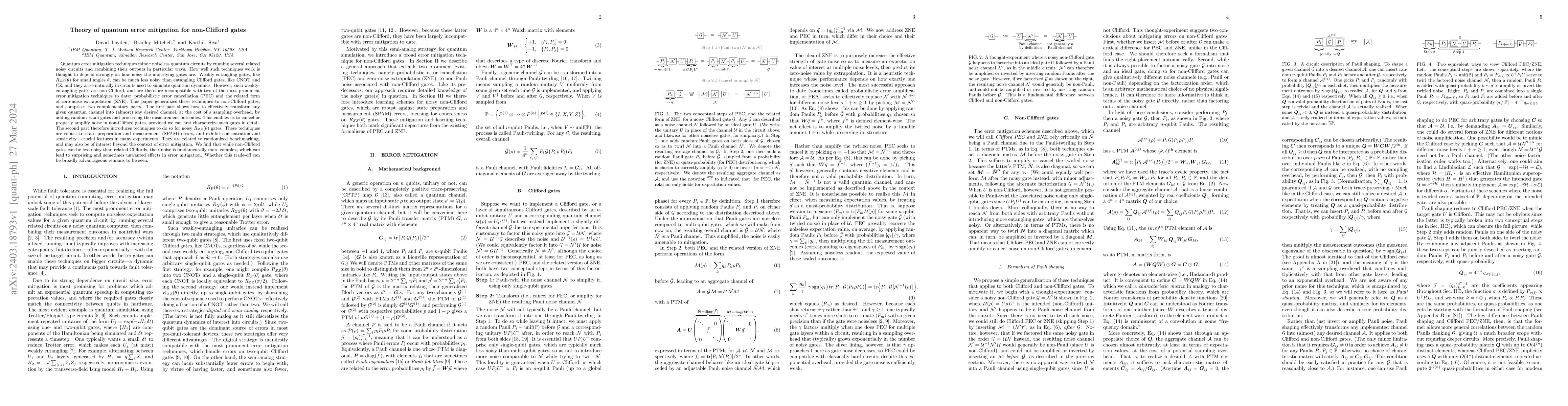 Thumbnail for Theory of quantum error mitigation for non-Clifford gates