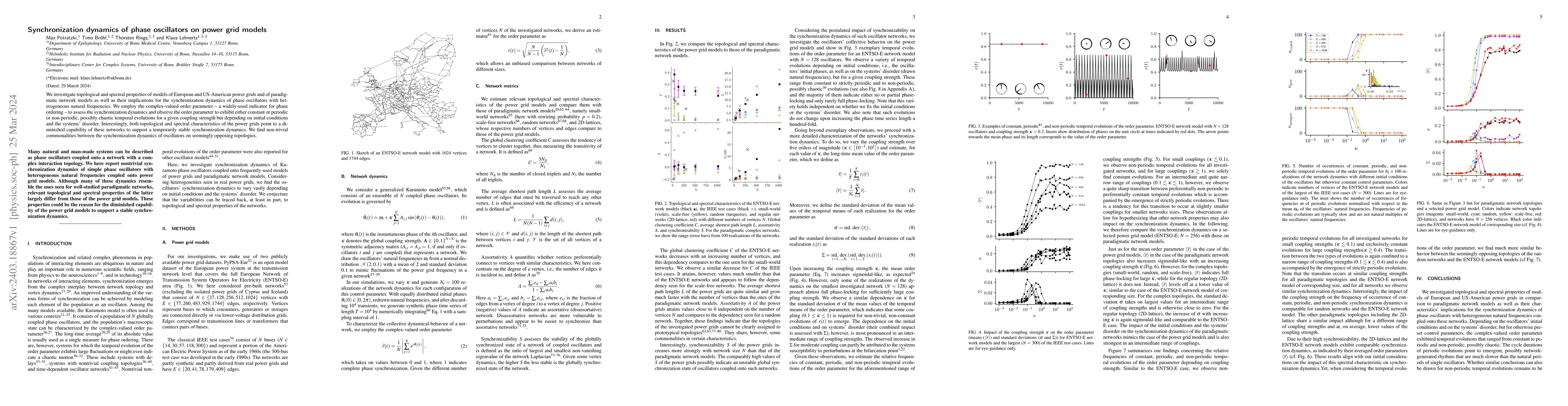 Thumbnail for Synchronization dynamics of phase oscillators on power grid models