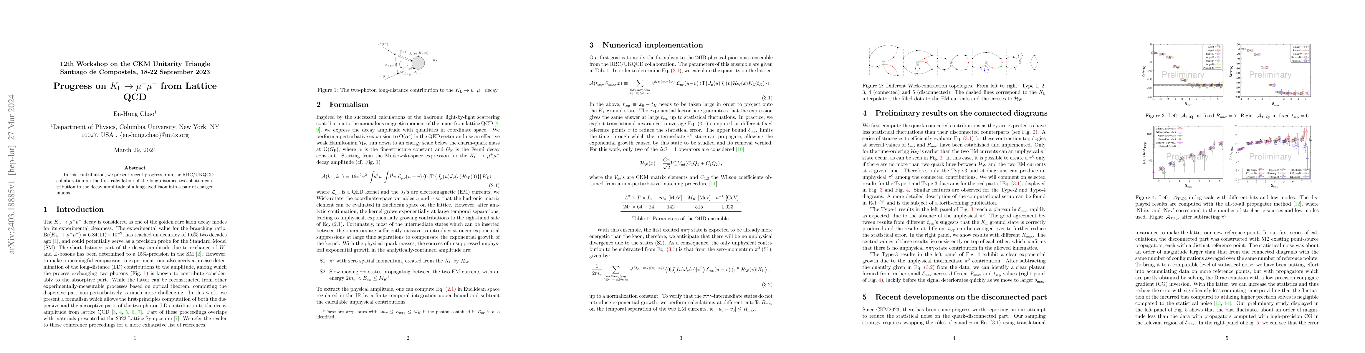 Thumbnail for Progress on $K_{\rm L}\rightarrow\mu^+\mu^-$ from Lattice QCD