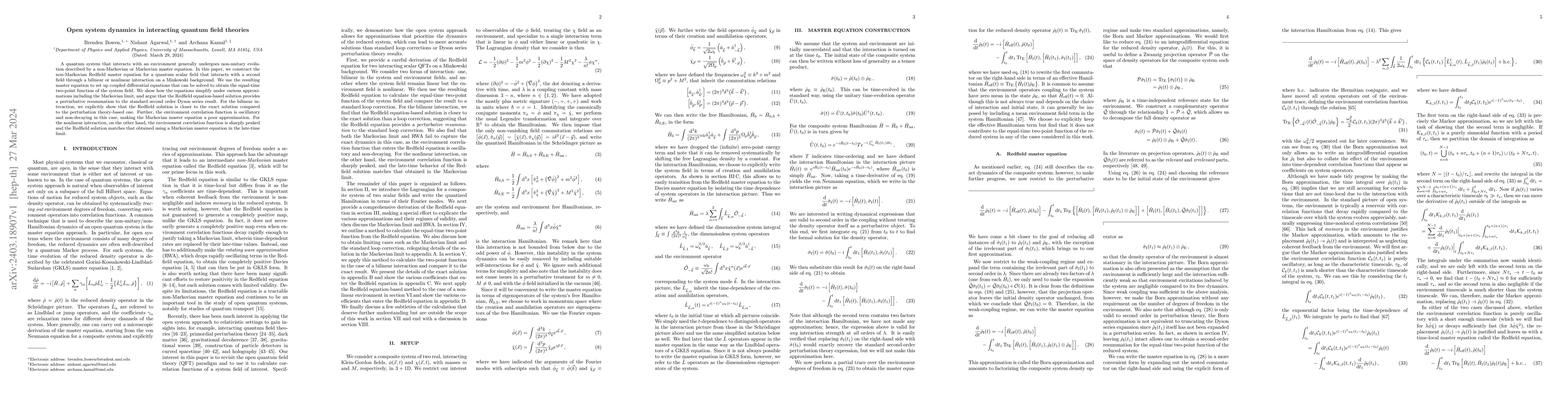 Thumbnail for Open system dynamics in interacting quantum field theories