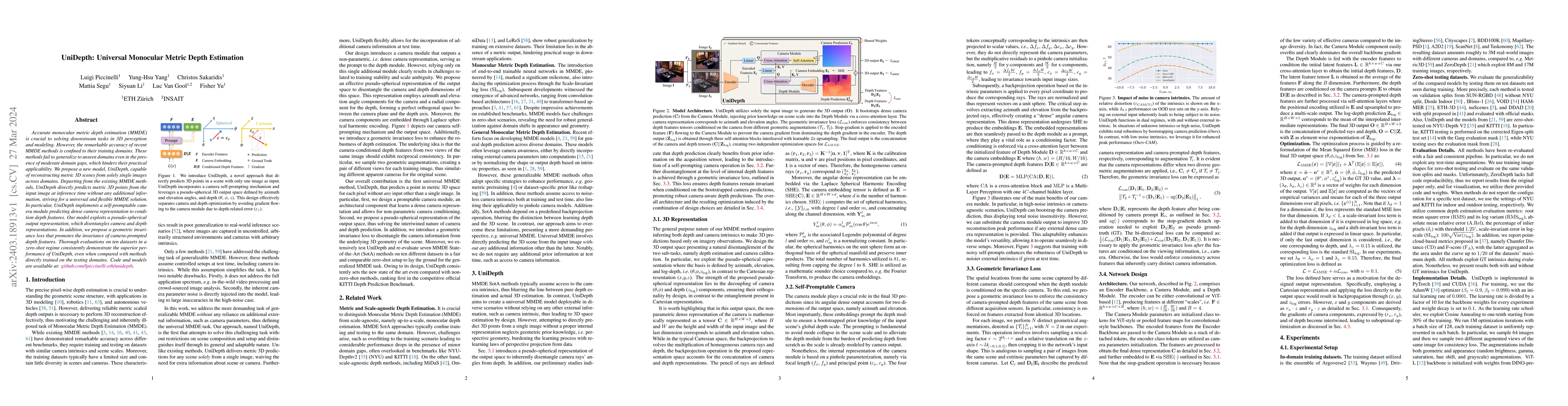 Thumbnail for UniDepth: Universal Monocular Metric Depth Estimation